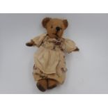 Rose Pedigree Bear with rose pin on Snow white disney dress. No tags. Signs of age related wear,