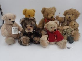 Six bears from: Bears by Nicki, Charlie Bears, Hermann, Hilltop, Daydream and Westberg. Tags