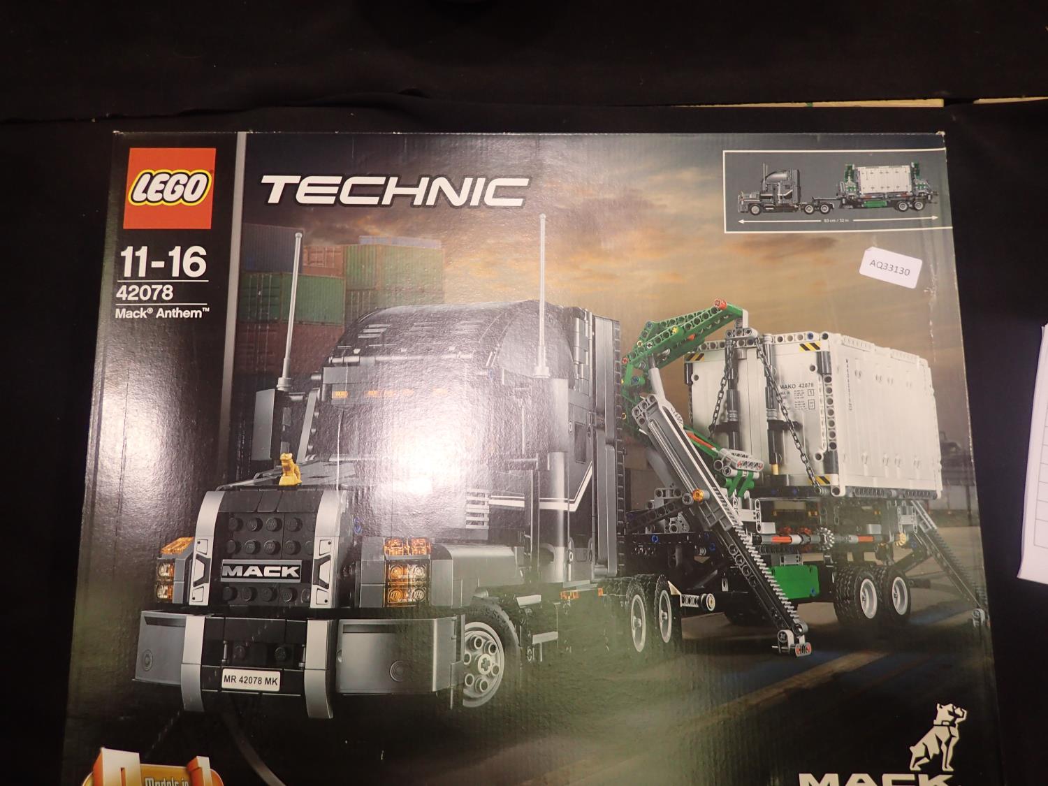 Lego Technic 42078 Mack Anthem, factory sealed. UK P&P Group 3 (£30+VAT for the first lot and £8+VAT