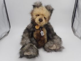 Charlie Bears, Lincoln, with tag attached, stitch down nose and jointed at limbs. Approx. 54cm (
