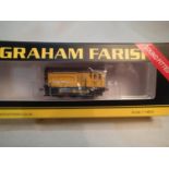 N gauge Graham Farish 371-011 SF class 08 diesel, 08417, Network Rail yellow, factory fitted