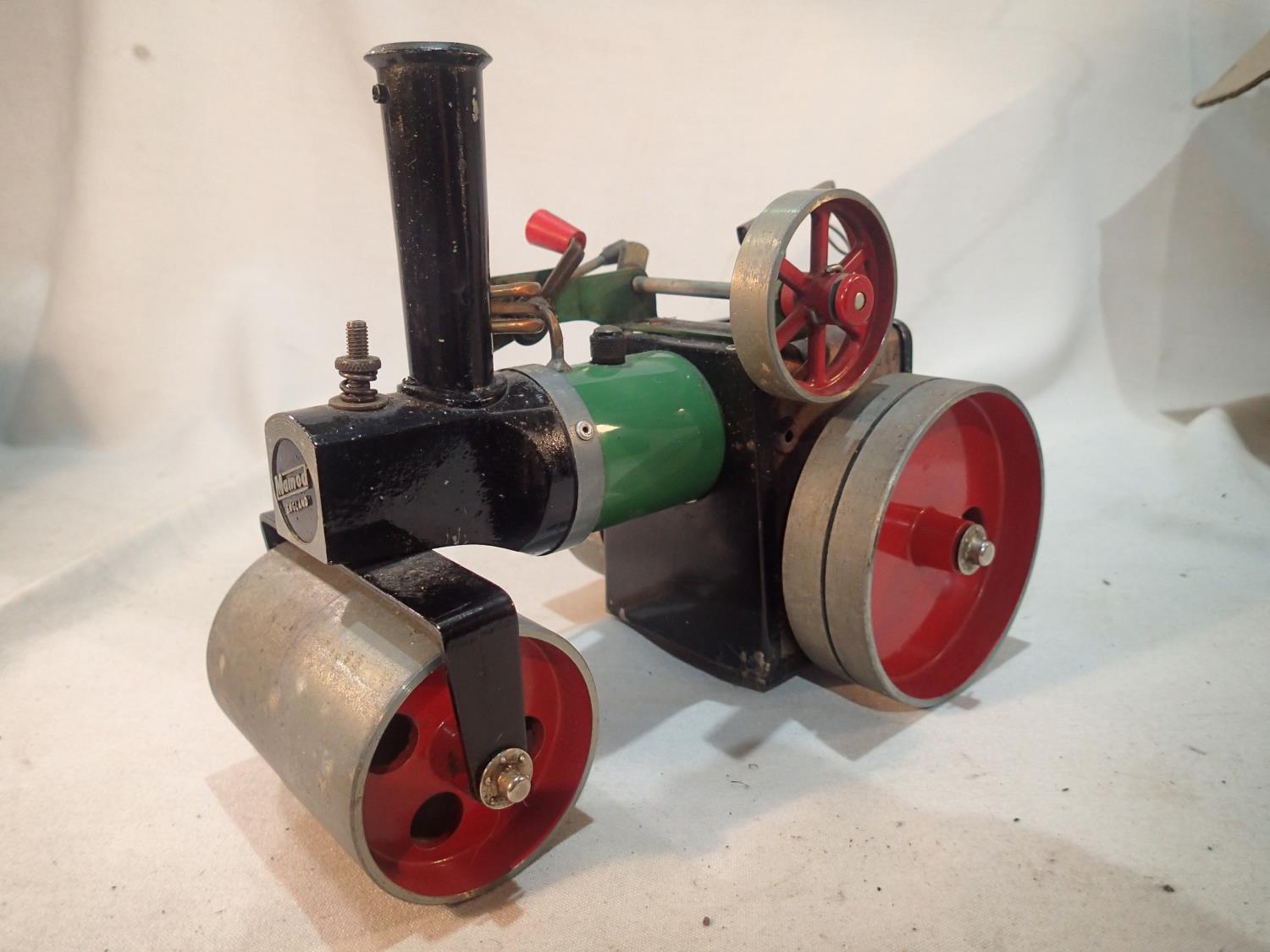 Mamod steam roller, fair condition, missing burner and drive belt, not seized. UK P&P Group 2 (£20+