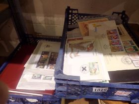 Collection of GB and Channel Islands and Belgium stamps in three albums and stock book. UK P&P Group