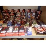 Large quantity of Star Wars figurines, mostly boxed. UK P&P Group 3 (£30+VAT for the first lot
