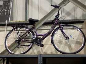 Elyse Apollo 18inch ladies bicycle with stand. Not available for in-house P&P