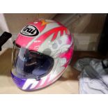 Arai motorcycle helmet with box, size M. UK P&P Group 3 (£30+VAT for the first lot and £8+VAT for