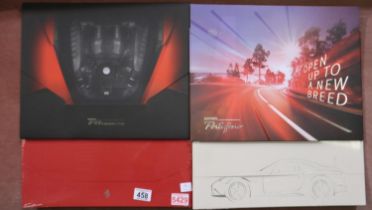 Four official Ferrari press launch portfolios, for the California T: F8, 488 GTB and Portofino. UK
