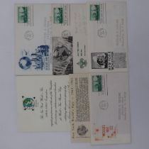 1964 New York World Fair invitation and four first day issue stamped envelopes. UK P&P Group 1 (£