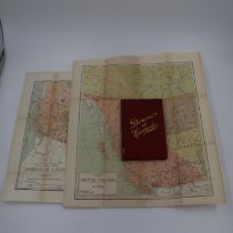 Dominion of Canada book with flyers and maps for the 1901 Glasgow International exhibition. UK P&P