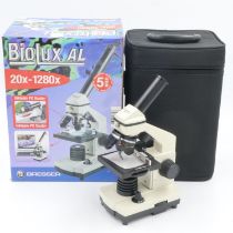 Bresser Biolux AL microscope. UK P&P Group 2 (£20+VAT for the first lot and £4+VAT for subsequent