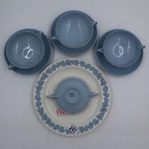 Collection of Wedgwood Queens ware including soup bowls, no chips or cracks. Not available for in-