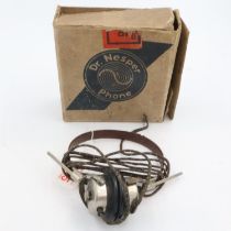 Dr Nesper German phone headset 1923-25 used in WWII. UK P&P Group 2 (£20+VAT for the first lot