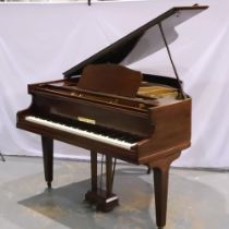 Monington & Weston baby grand piano. Not available for in-house P&P