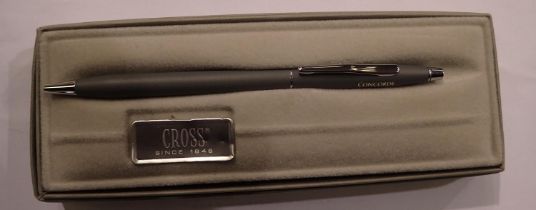 Cross Concorde ballpoint pen in presentation case . UK P&P Group 1 (£16+VAT for the first lot and £