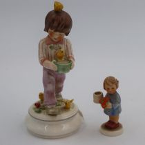 Goebel limited edition figure, 450/2000, and another, no chips or cracks. UK P&P Group 2 (£20+VAT