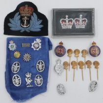Collection of Military and Police badges, including Merseyside Police examples. UK P&P Group 1 (£