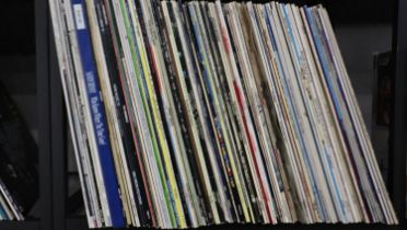 Approximately one hundred mixed pop and other LPs. Not available for in-house P&P