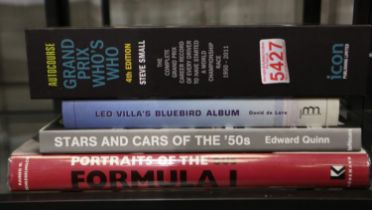 Grand Prix Whos Who 4th edition with slipcase, Leo Villas Bluebird Album by David De Lara, and two