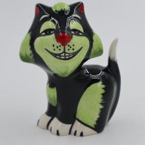 Lorna Bailey cat, Growler, no cracks or chips, H: 13 cm.UK P&P Group 1 (£16+VAT for the first lot
