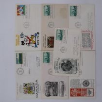 Five New York World Fair 1964 first day cover and a Montreal 1967 expo example. UK P&P Group 2 (£