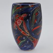 Anita Harris vase, Koi Carp, signed in gold, H: 18 cm, no chips or cracks. UK P&P Group 2 (£20+VAT