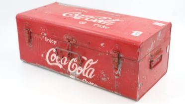 Red Coca-Cola cool box, 53 x 25 x 20 cm. Not available for in-house P&P