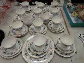 Colclough Linden pattern tea set. Not available for in-house P&P
