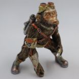 Steampunk Mechanical style chimp, H: 22 cm. UK P&P Group 2 (£20+VAT for the first lot and £4+VAT for