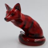 Anita Harris fox, signed in gold, no cracks or chips, L: 15 cm. UK P&P Group 1 (£16+VAT for the