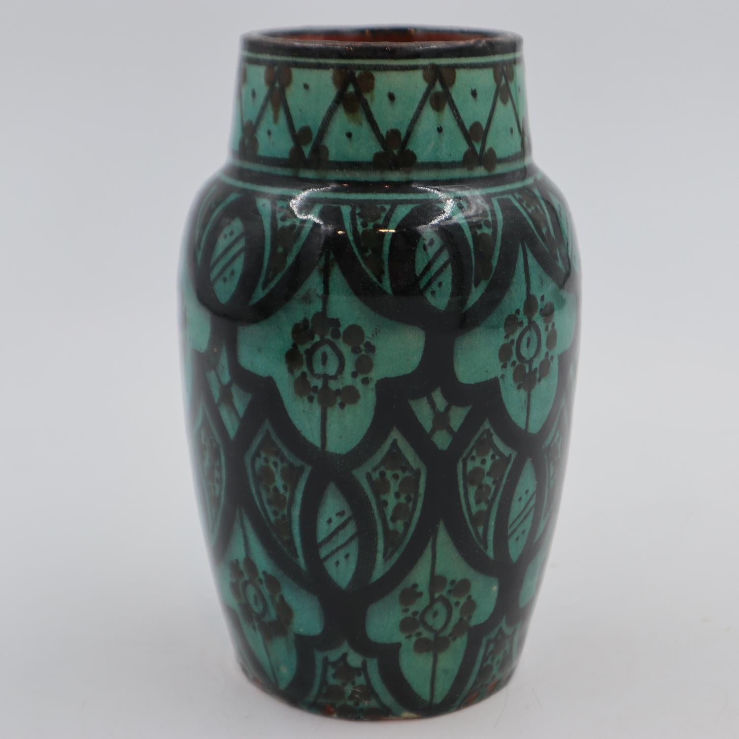 Islamic vase and bowl, vase H: 20 cm, wear to rims of both. UK P&P Group 3 (£30+VAT for the first - Image 5 of 6