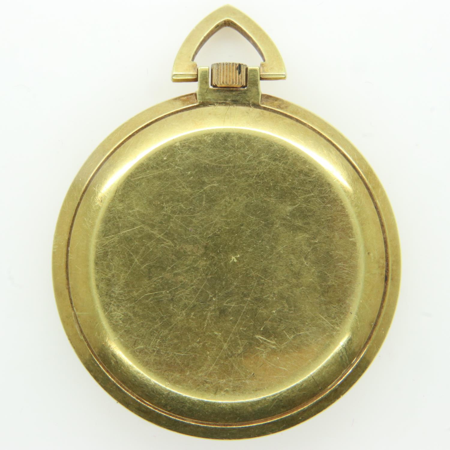 ORIOSA: open face Art Deco gold plated crown wind pocket watch, works for a short time then stops. - Image 2 of 2