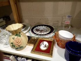 Collection of mixed ceramics and glass. Not available for in-house P&P