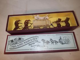 Britains 8873 Union Supply wagon and four horses. UK P&P Group 1 (£16+VAT for the first lot and £2+
