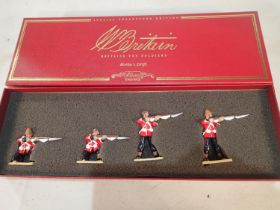 Britains 00145 South Wales Borderers four figure set. UK P&P Group 1 (£16+VAT for the first lot