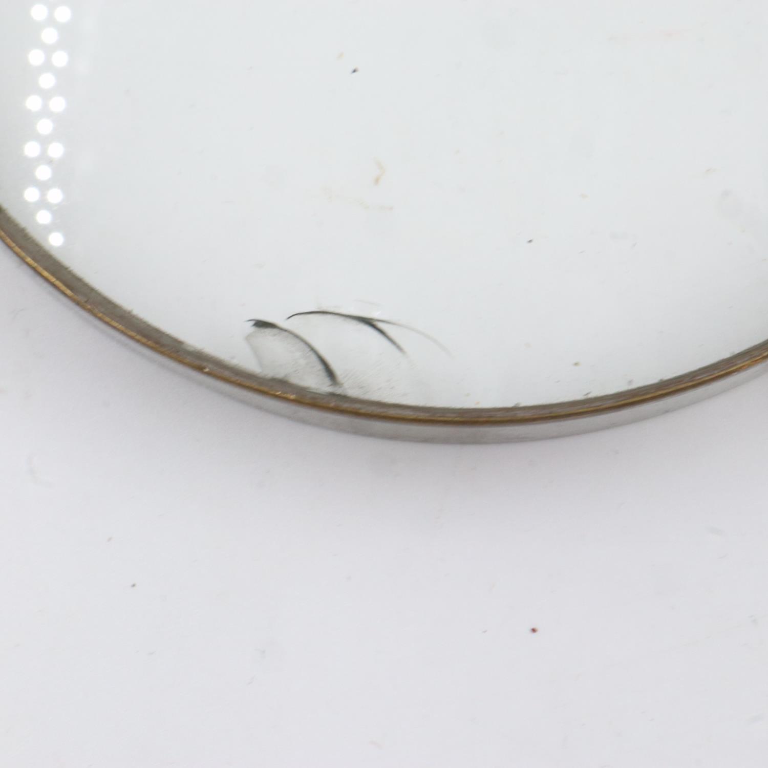 Vintage silver handled magnifying glass, D: 10 cm. UK P&P Group 2 (£20+VAT for the first lot and £ - Image 2 of 4