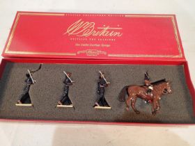 Britains 00142 Delhi Durbar mounted officer with three gun crew. UK P&P Group 1 (£16+VAT for the