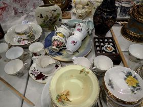 Mixed ceramics including tea ware. Not available for in-house P&P