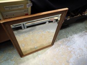Gilt framed bevelled edge mirror. Not available for in-house P&P