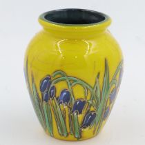 Anita Harris vase, Bluebells, signed in gold, no cracks or chips, H: 14 cm. UK P&P Group 1 (£16+