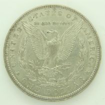1897 American silver Morgan dollar - nEF grade. UK P&P Group 0 (£6+VAT for the first lot and £1+
