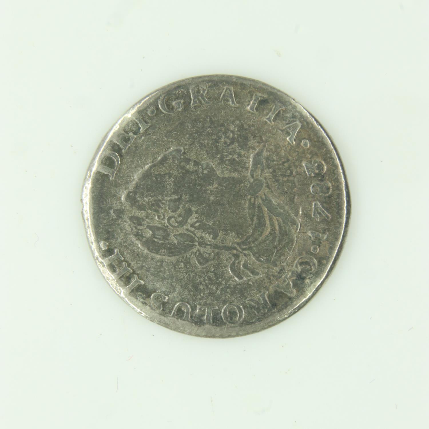 1783 Spanish silver reale of Charles III - VF grade. UK P&P Group 0 (£6+VAT for the first lot and £ - Image 2 of 2