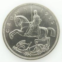 1935 silver crown of George V - EF grade. UK P&P Group 0 (£6+VAT for the first lot and £1+VAT for