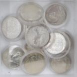 Twelve silver Austrian Thaler restrike rounds. UK P&P Group 1 (£16+VAT for the first lot and £2+