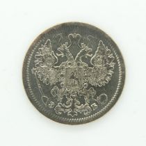 1907 Russian silver 15 Kopek - EF grade. UK P&P Group 0 (£6+VAT for the first lot and £1+VAT for