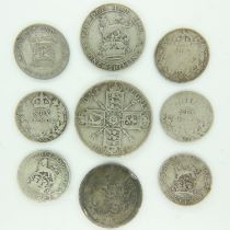 George III and later silver coins - circulating grades. UK P&P Group 0 (£6+VAT for the first lot and