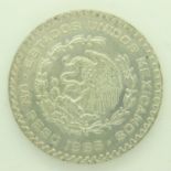1965 Mexican silver peso - gEF grade. UK P&P Group 0 (£6+VAT for the first lot and £1+VAT for