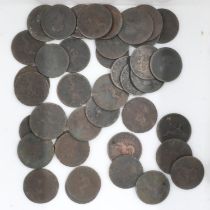 Circulated early milled Georgian coins. UK P&P Group 1 (£16+VAT for the first lot and £2+VAT for