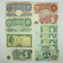 Banknotes: UK and Ireland, cashiers include Peppiatt, Beale, Page etc., mostly good with some