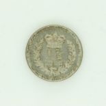 1838 silver three-halfpence of Queen Victoria - nEF grade. UK P&P Group 0 (£6+VAT for the first