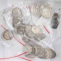 Quantity of silver pre 1920 coins. UK P&P Group 1 (£16+VAT for the first lot and £2+VAT for